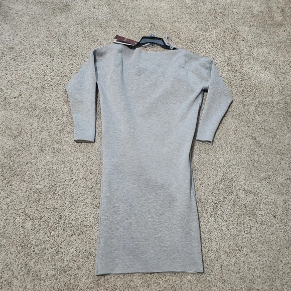 Gucci Wool-Blend Gray Stretch Dress Size S NWT - Picture 7 of 16